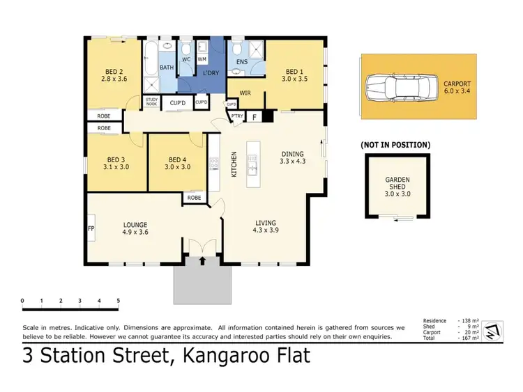 Floorplan of Homely house listing, 3 Station Street, Kangaroo Flat VIC 3555