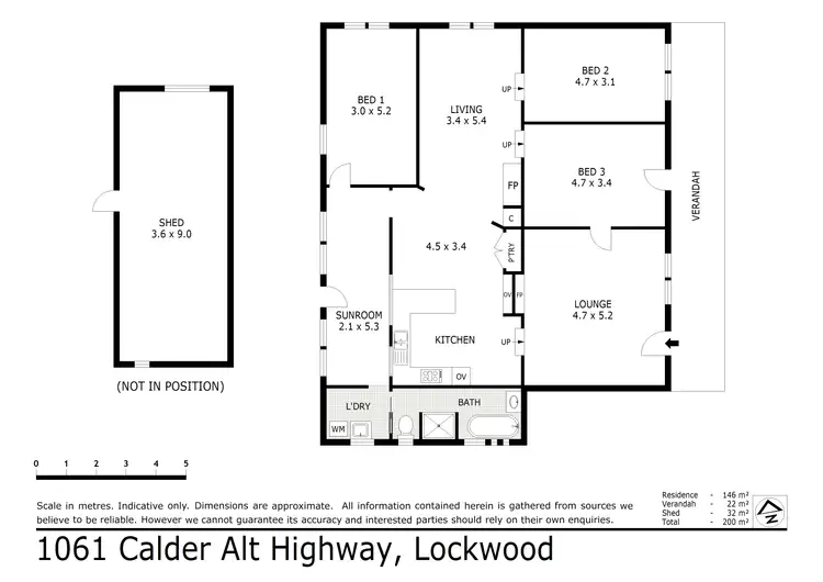 Floorplan of Homely house listing, 1061 Calder Alternative Highway, Lockwood VIC 3551
