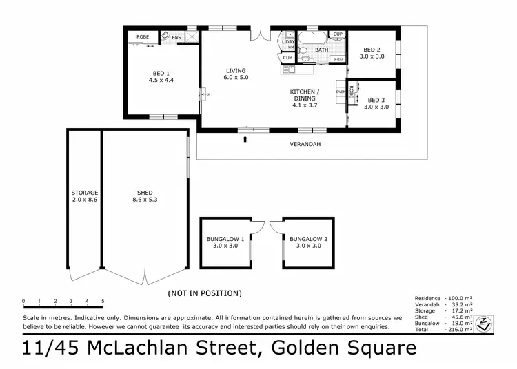 Floorplan of Homely house listing, 11/45 McLachlan Street, Golden Square VIC 3555