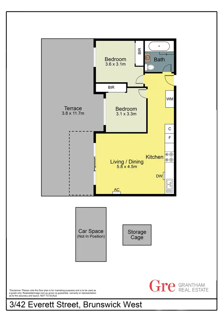 Floorplan of Homely apartment listing, 3/42 Everett Street, Brunswick West VIC 3055