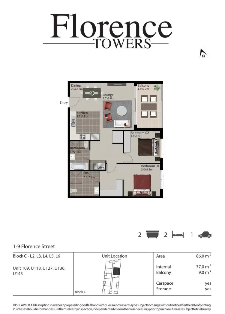 Floorplan of Homely apartment listing, 127/2 Quinn St, Wentworthville NSW 2145