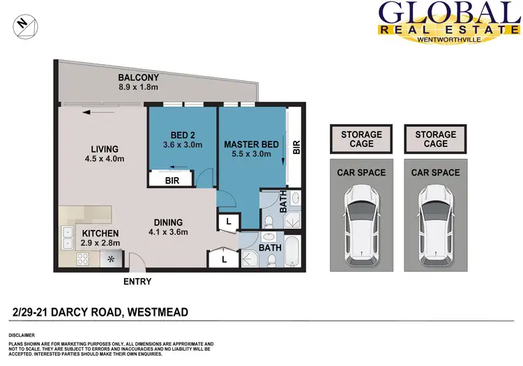 Floorplan of Homely apartment listing, 2/29-33 Darcy Rd, Westmead NSW 2145