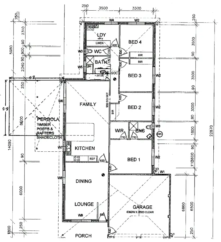 Floorplan of Homely house listing, 7 Porta Court, Wodonga VIC 3690