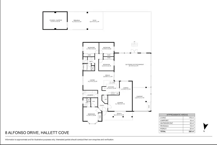 Floorplan of Homely house listing, 8 Alfonso Drive, Hallett Cove SA 5158