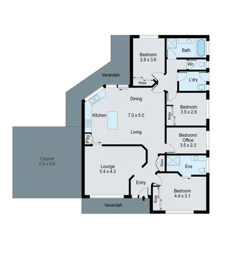 Floorplan of Homely house listing, 55 Broad Parade, Spring Gully VIC 3550