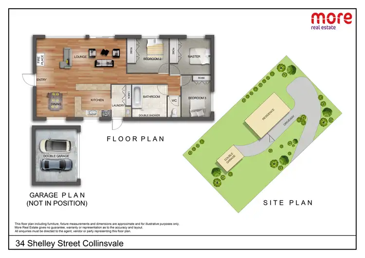 Floorplan of Homely rural property listing, 34 Shelley Street, Collinsvale TAS 7012