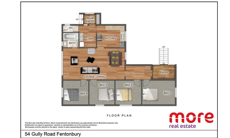 Floorplan of Homely rural property listing, 54 Gully Road, Fentonbury TAS 7140
