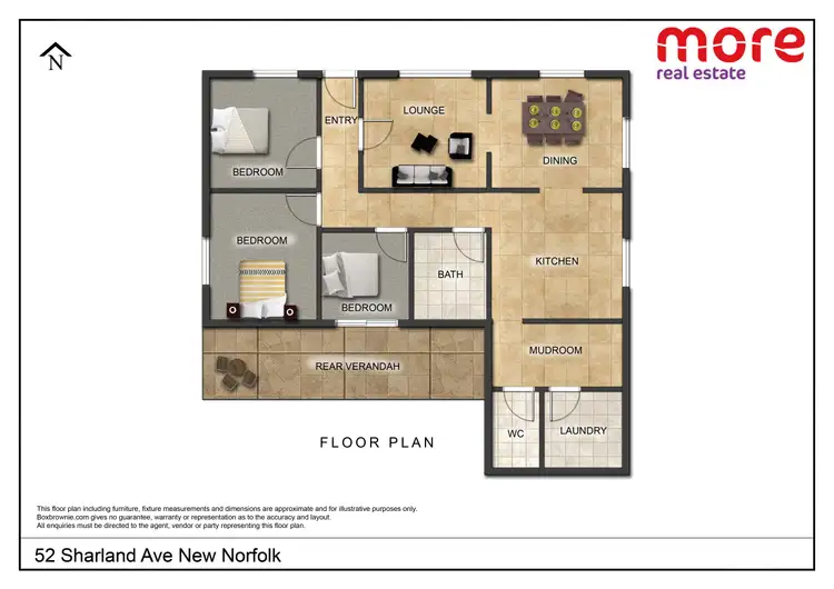 Floorplan of Homely house listing, 52 Sharland Avenue, New Norfolk TAS 7140