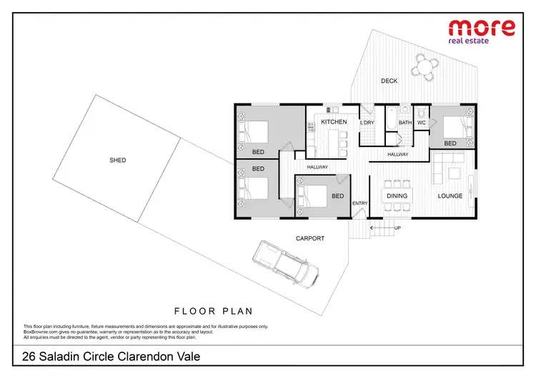 Floorplan of Homely house listing, 26 Saladin Circle, Clarendon Vale TAS 7019