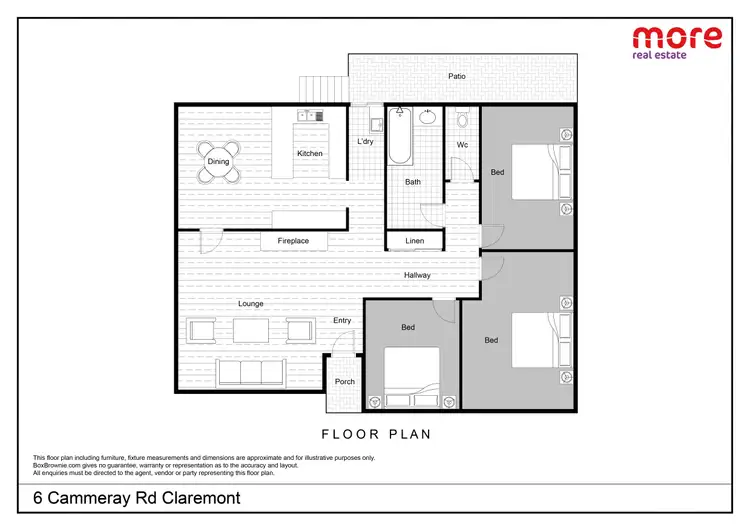 Floorplan of Homely house listing, 6 Cammeray Road, Claremont TAS 7011