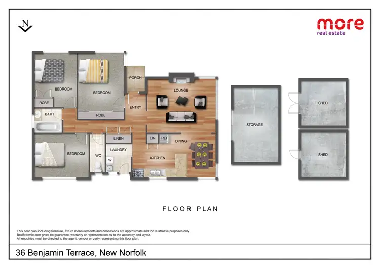 Floorplan of Homely house listing, 16 Benjamin Terrace, New Norfolk TAS 7140