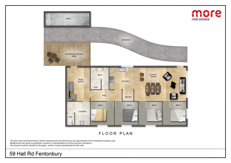 Floorplan of Homely house listing, 59 Hall Road, Fentonbury TAS 7140