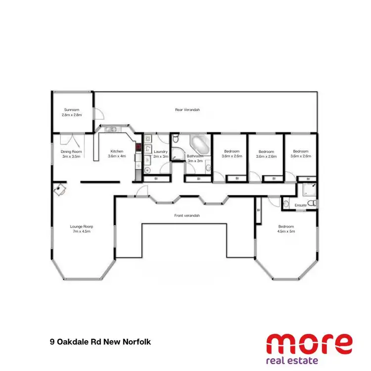 Floorplan of Homely rural property listing, 9 Oakdale Road, New Norfolk TAS 7140