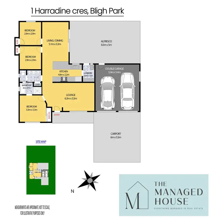 Floorplan of Homely house listing, 1 Harradine Cres, Bligh Park NSW 2756