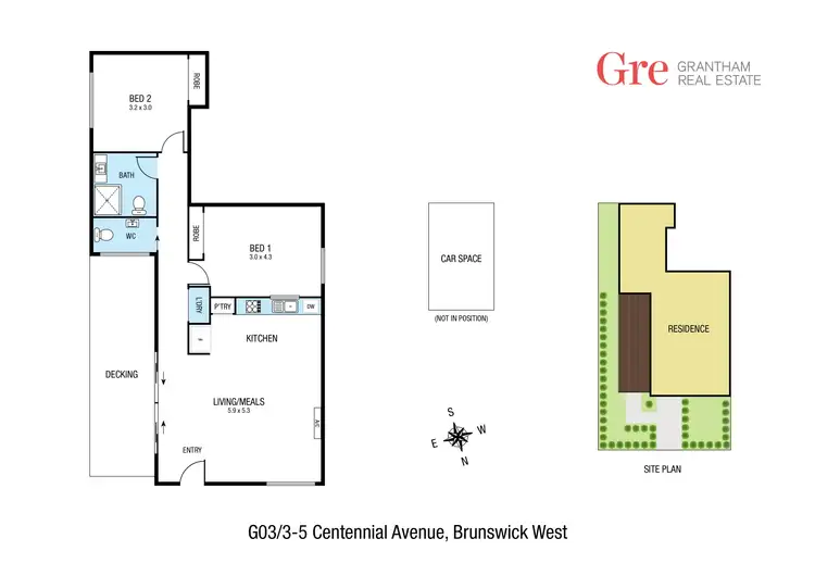 Floorplan of Homely apartment listing, G3/3-5 Centennial Avenue, Brunswick West VIC 3055
