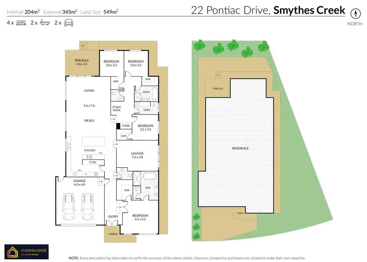 Floorplan of Homely house listing, 22 Pontiac Drive, Smythes Creek VIC 3351