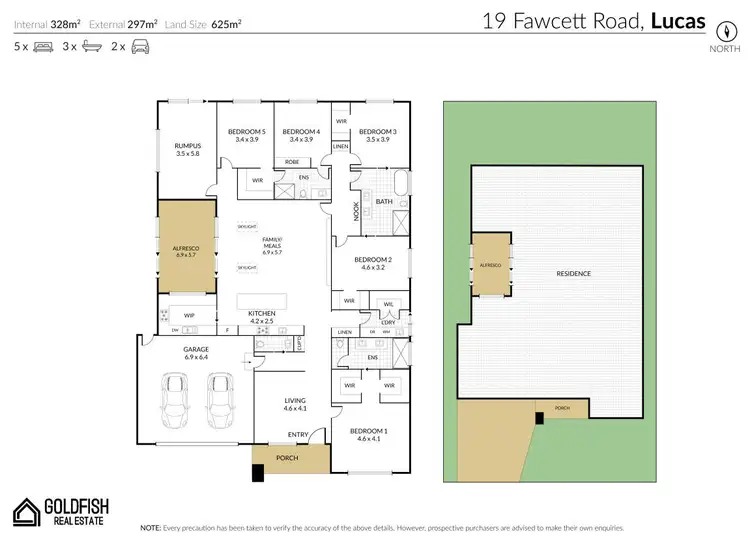 Floorplan of Homely house listing, 19 Fawcett Road, Lucas VIC 3350