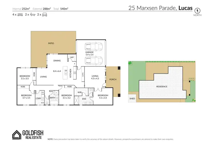 Floorplan of Homely house listing, 25 Marxsen Parade, Lucas VIC 3350