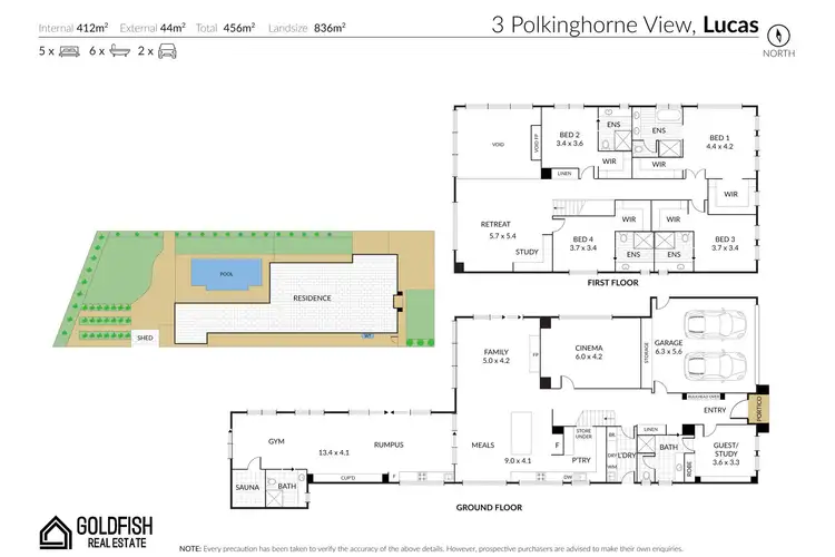 Floorplan of Homely house listing, 3 Polkinghorne View, Lucas VIC 3350
