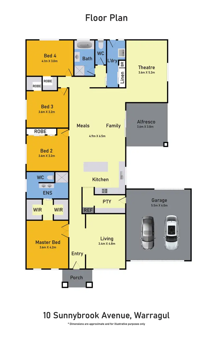 Floorplan of Homely house listing, 10 Sunnybrook Avenue, Warragul VIC 3820