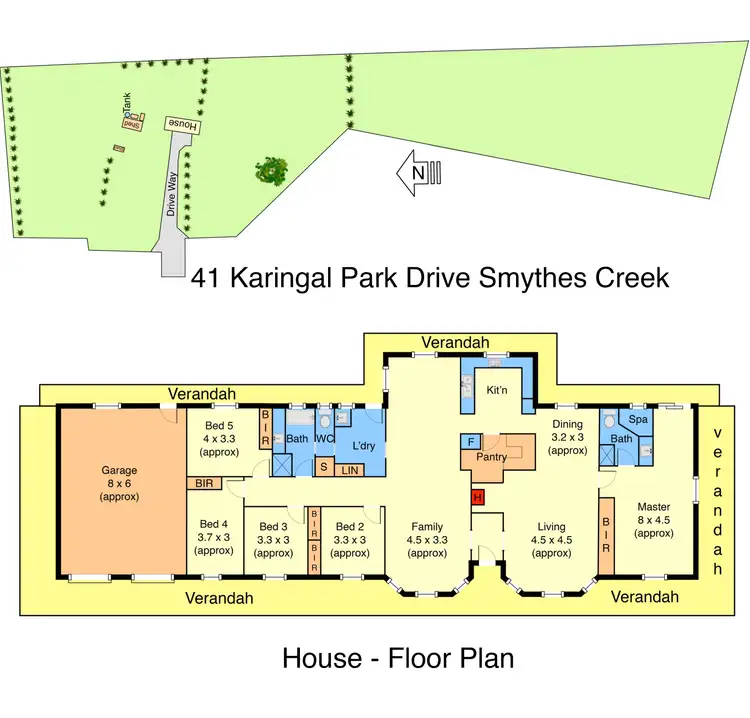 Floorplan of Homely house listing, 41 Karingal Park Drive, Smythes Creek VIC 3351
