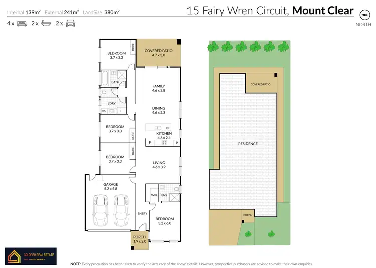 Floorplan of Homely house listing, 15 Fairy Wren Circuit, Mount Clear VIC 3350