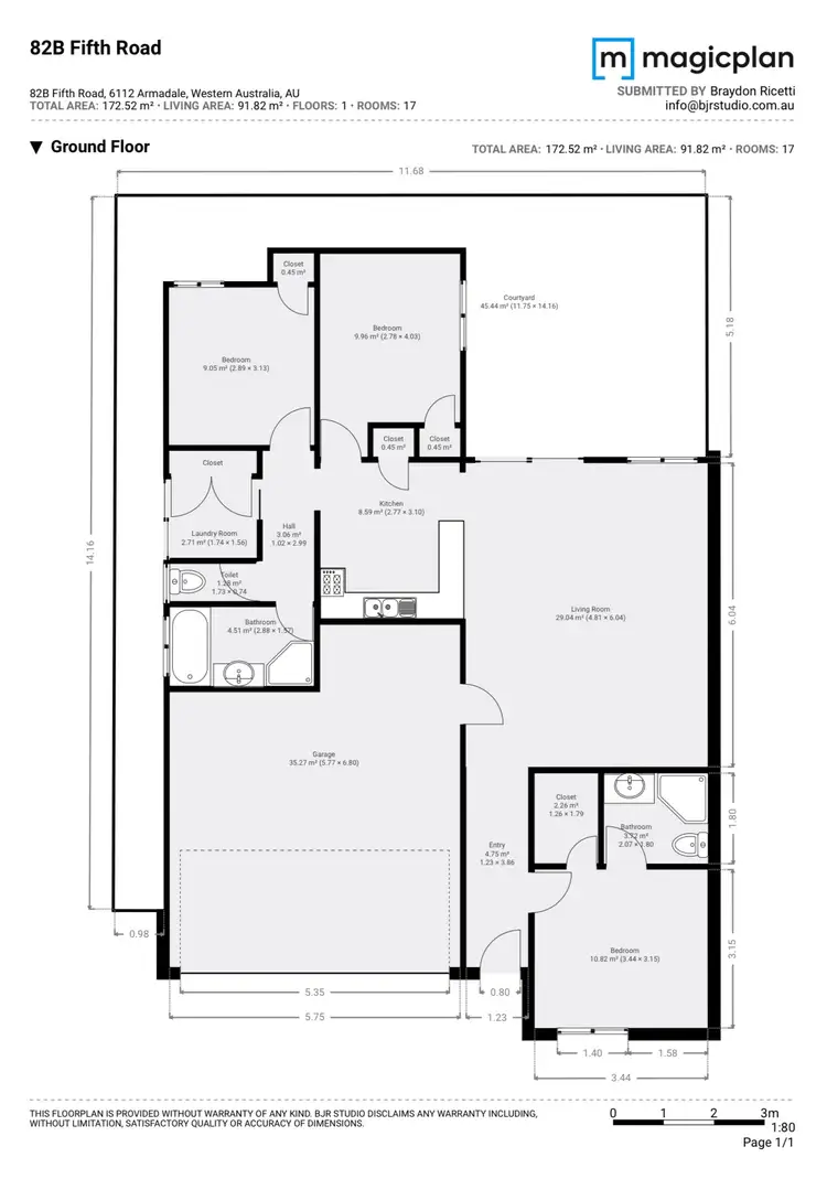 Floorplan of Homely villa listing, 82B Fifth Rd, Armadale WA 6112