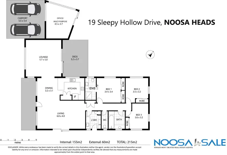 Floorplan of Homely house listing, 19 Sleepy Hollow Drive, Noosa Heads QLD 4567
