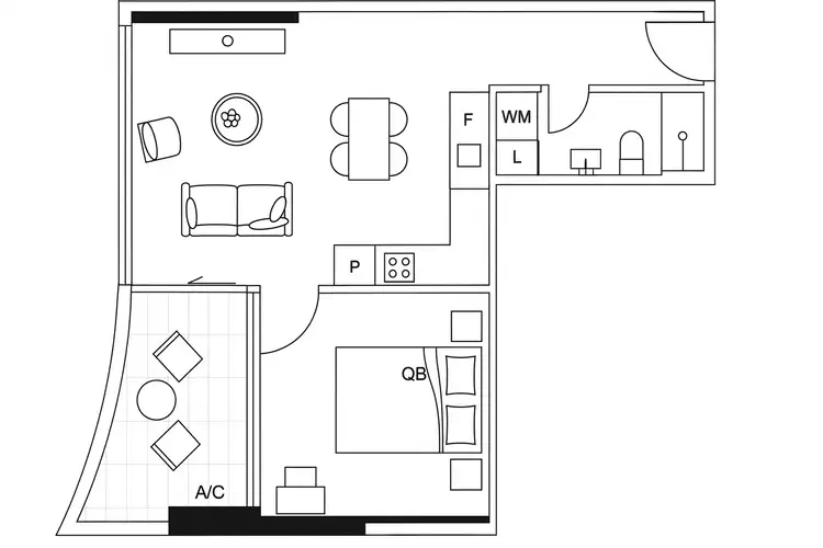 Floorplan of Homely apartment listing, 2105/15 Everage Street, Moonee Ponds VIC 3039