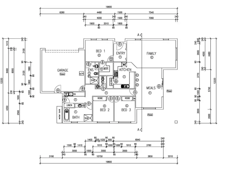 Floorplan of Homely townhouse listing, 2/458 Union Road, Lavington NSW 2641