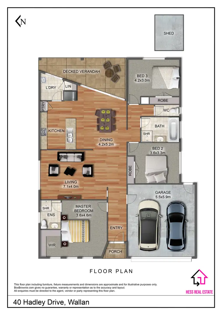 Floorplan of Homely house listing, 40 Hadley Drive, Wallan VIC 3756