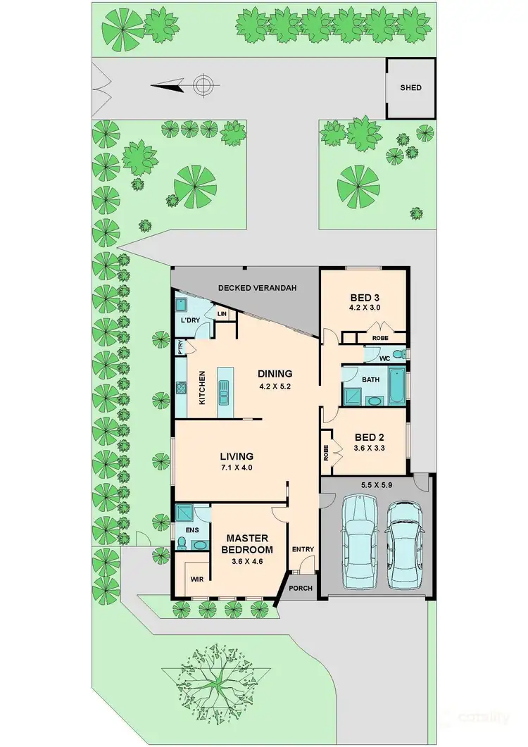 Floorplan of Homely house listing, 40 Hadley Drive, Wallan VIC 3756