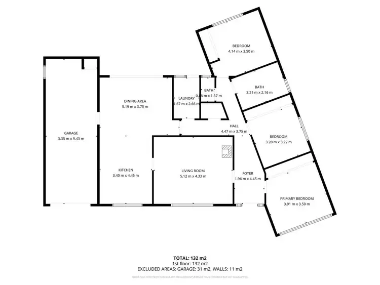 Floorplan of Homely house listing, 1 Dimboola Rd, Warracknabeal VIC 3393