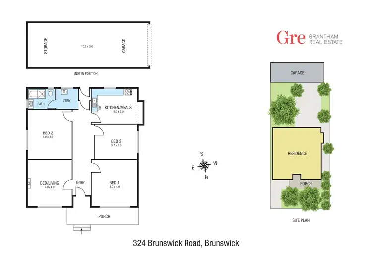 Floorplan of Homely house listing, 324 Brunswick Road, Brunswick VIC 3056