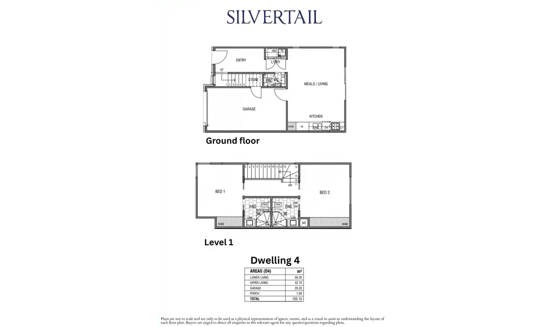 Floorplan of Homely townhouse listing, 4/4 Benton Court, Modbury SA 5092