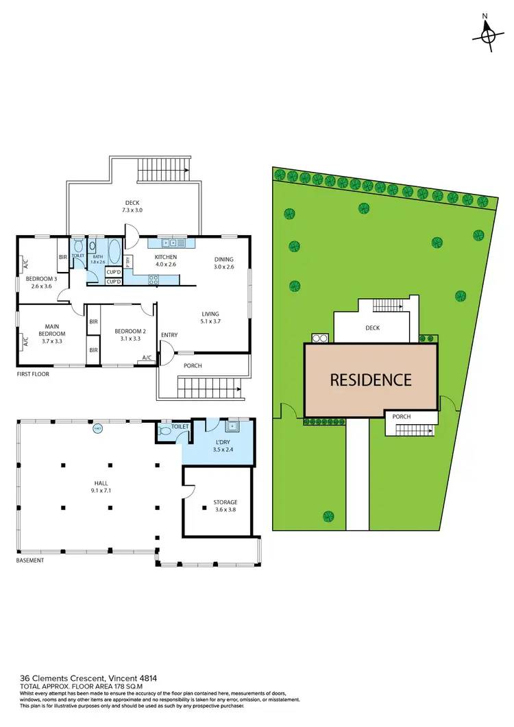 Floorplan of Homely house listing, 36 Clements Cres, Vincent QLD 4814