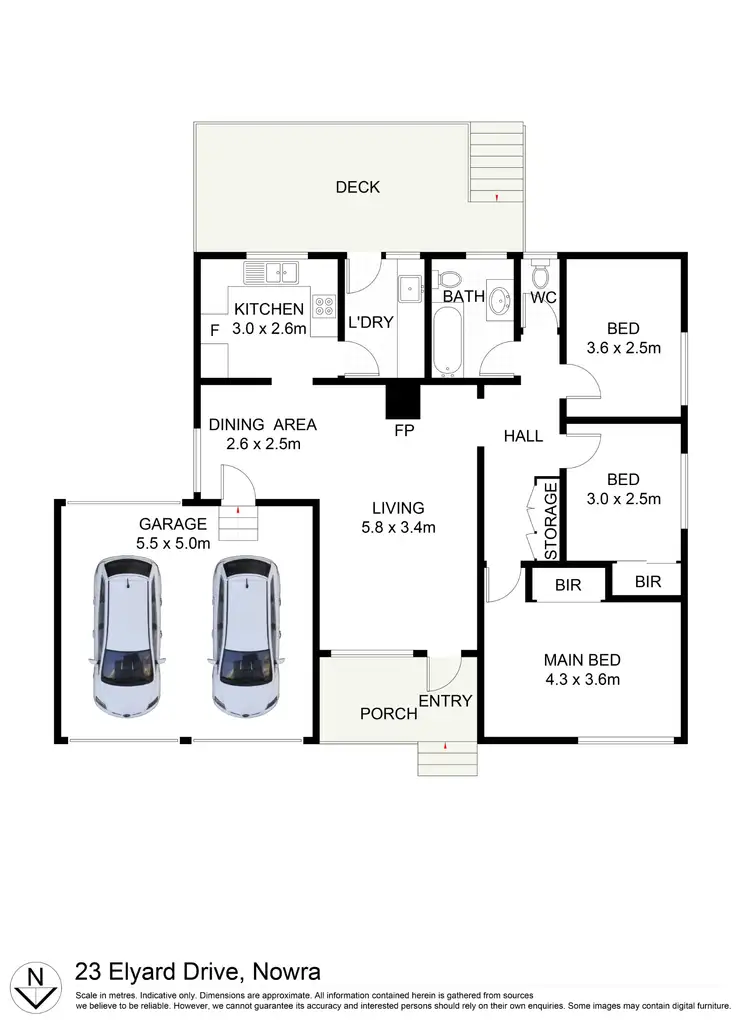 Floorplan of Homely house listing, 23 Elyard Drive, Nowra NSW 2541