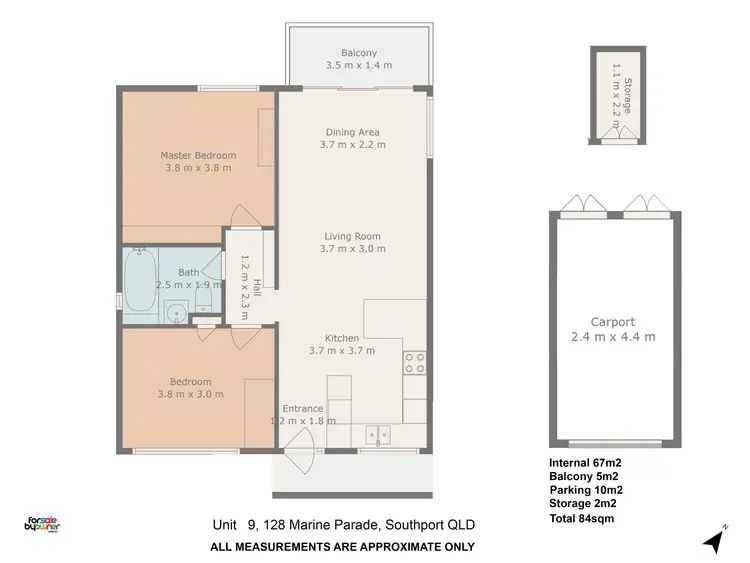 Floorplan of Homely apartment listing, 9/128 Marine Parade, Southport QLD 4215