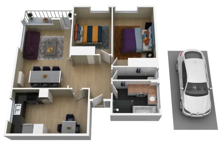 Floorplan of Homely apartment listing, 8/205 Dandenong Road, Windsor VIC 3181