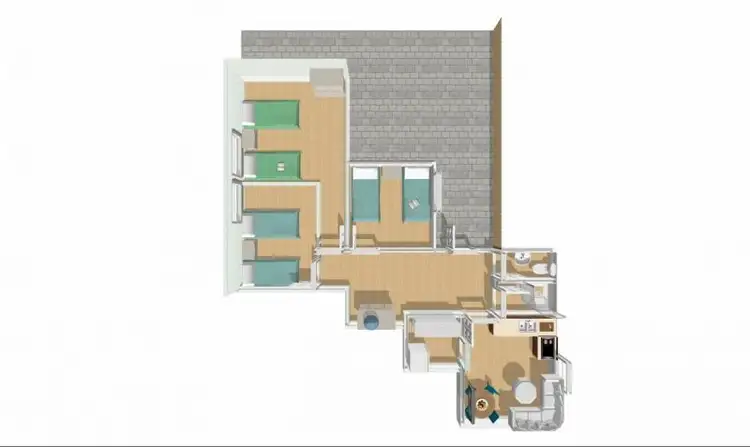 Floorplan of Homely apartment listing, 42G Marine Parade, St Kilda VIC 3182