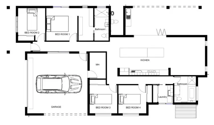 Floorplan of Homely house listing, 4 Paperbark Crescent, Zuccoli NT 832