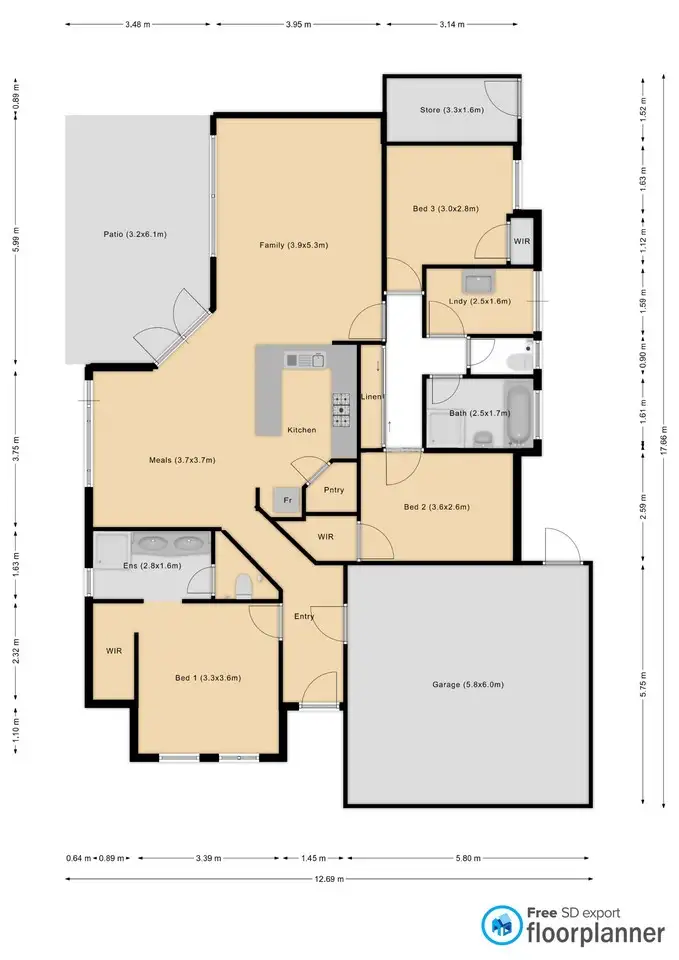 Floorplan of Homely villa listing, 4/31 Thomas Street, West Busselton WA 6280