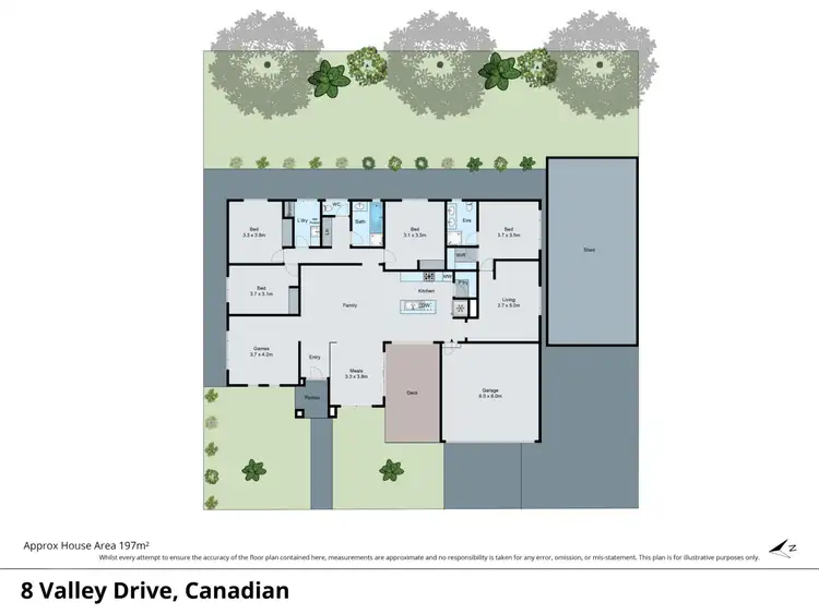 Floorplan of Homely house listing, 8 Valley Drive, Canadian VIC 3350