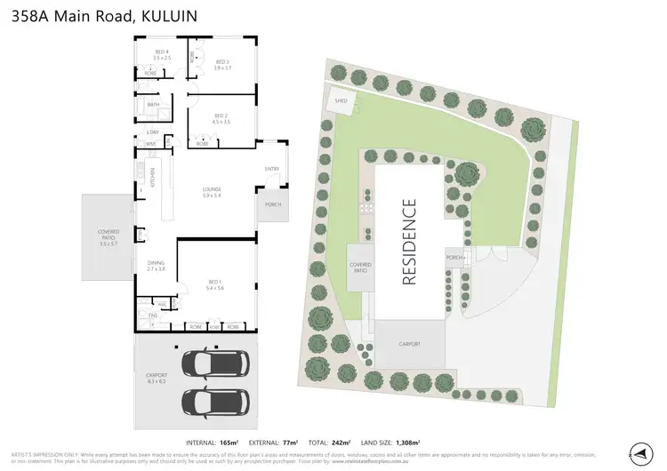 Floorplan of Homely house listing, 358A Main Road, Kuluin QLD 4558
