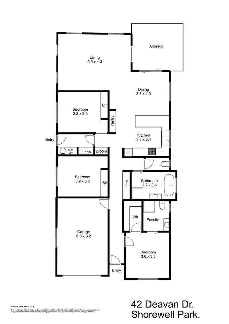 Floorplan of Homely house listing, 42 Deavan Drive, Shorewell Park TAS 7320