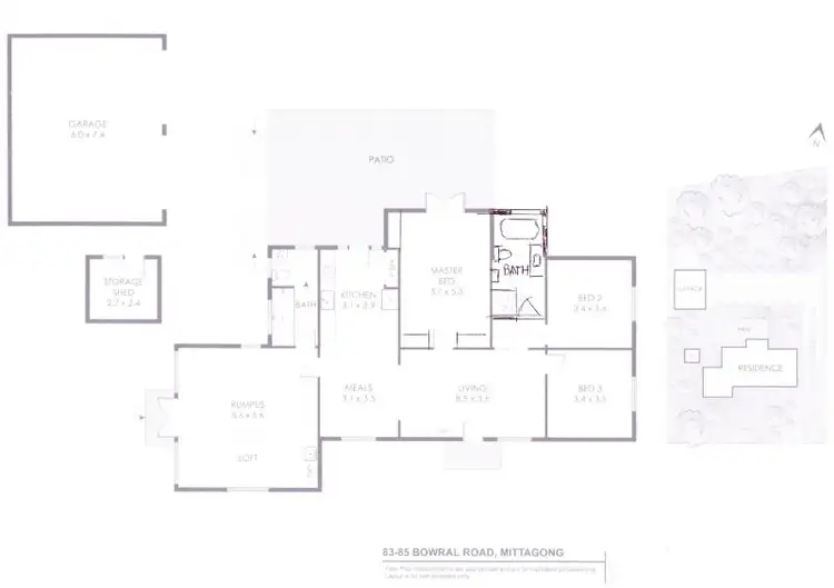 Floorplan of Homely house listing, 83 Bowral Road, Mittagong NSW 2575