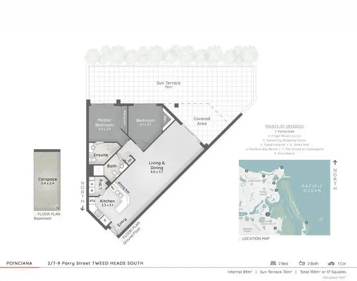 Floorplan of Homely apartment listing, 2/7-9 Parry Street, Tweed Heads South NSW 2486