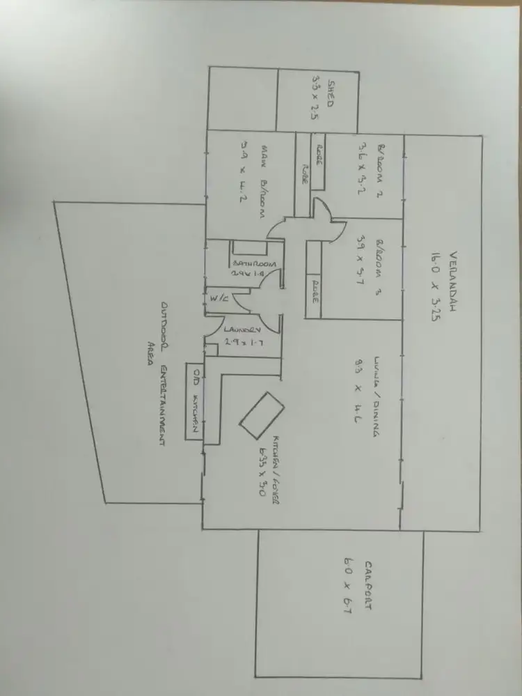 Floorplan of Homely house listing, 2 Baldwin Drive, Woodroffe NT 830