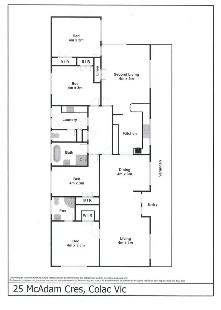Floorplan of Homely house listing, 25 McAdam Cresent, Colac VIC 3250