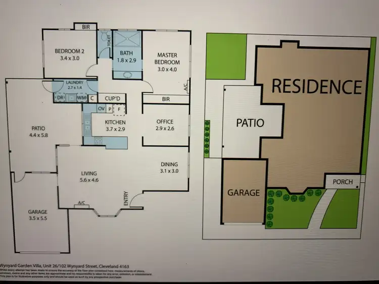 Floorplan of Homely house listing, 26/102 Wynyard st, Cleveland QLD 4163